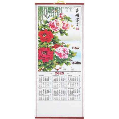 Calendrier mural mensuel anglais, calendrier de planification des vacances, calendrier journalier pour le bureau-76.00X31.50X1.00CM-Multi (1/4)
