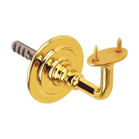Support de main courante pour garde-corps 2438 mod. 22 laiton poli (1/2)