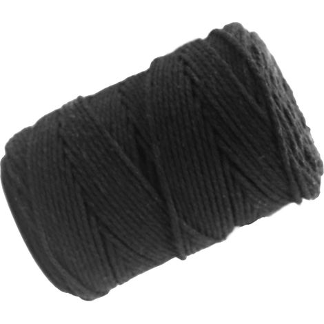 Ficelle noire 2 mm, 200 mètres, en coton résistant, idéale pour emballer et décorer vos cadeaux. (1/5)