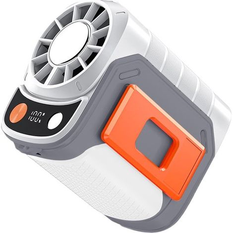 Ventilador portátil de cintura，enfriador corporal portátil，3,35 x 2,7 x 3,62 pulgadas，ventilador personal，batería recargable，camping y deportes (1/5)