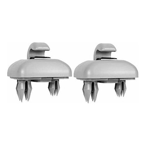 Clip para parasol de coche de 2 piezas, gancho para parasol de coche, para Audi A1, A3, A4, A5, Q3, Q5 (8E0, 857, 562) A7, B6, B7, B8, S4, S5, Gris (1/5)