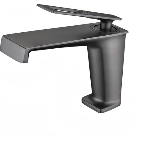 Robinet de lavabo cascade, mitigeur de lavabo cascade gris (1/5)