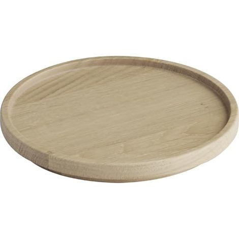 Assiette THE GRID - bois de chêne, Ø 14 cm, empilable (1/5)