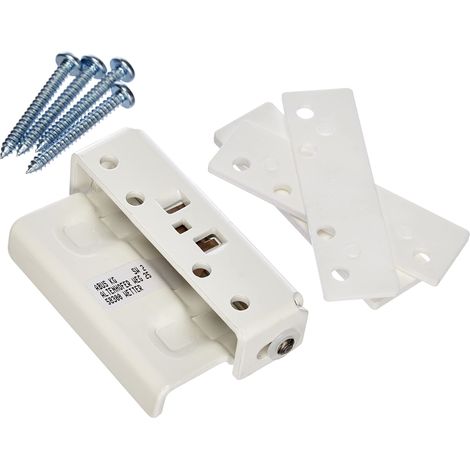 ABUS 323362 SW2 W - Chiavistello universale per porte e porte-finestre, in acciaio, colore: Bianco (1/3)