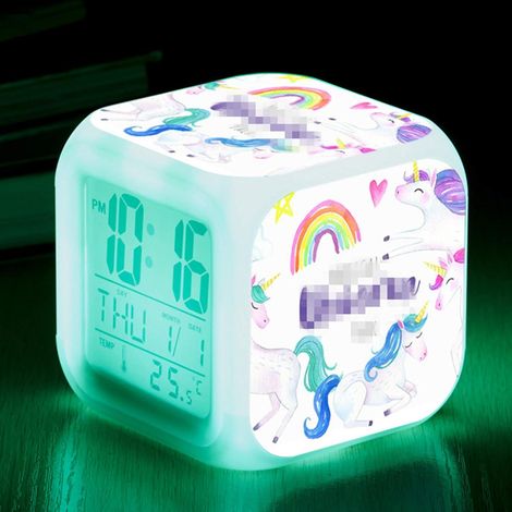 Réveil licorne numérique avec LED, cadeau lumineux pour enfants (1/4)