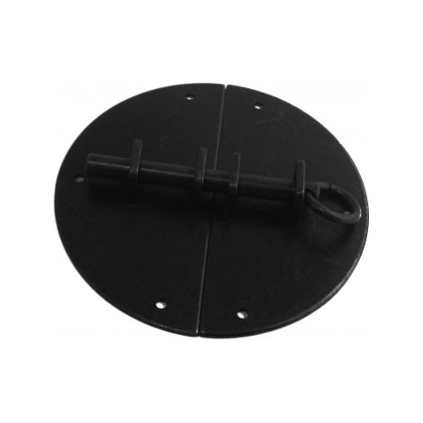 Ouvre&Déco – Targette ronde ancien en laiton noir finition antique, FERRURE