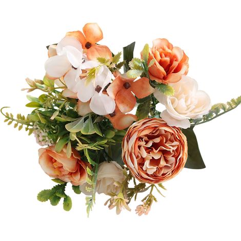 Bouquet De Pivoines Artificielles - Fleur En Soie Avec Tiges Flexibles - Décoration Intérieure Et Événements - 1 Pièce (1/5)