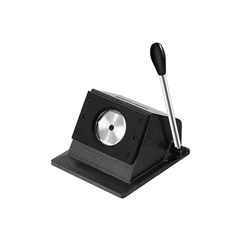 Machine à badge, perforatrice graphique 58 mm, découpe ronde, découpe de papier, machine à boutons ronde manuelle, noire (1/5)