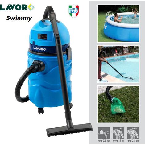Lavor – Aspirateur de piscine professionnel – Moteur silencieux – Aspiration solides et liquides – Nettoyage rapide jusqu'à 1,20 m (1/10)