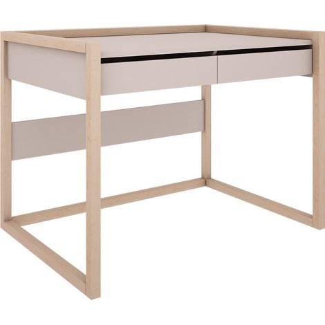 Scrivania a 2 cassetti Wood Luck Romy - Cashmere (1/5)