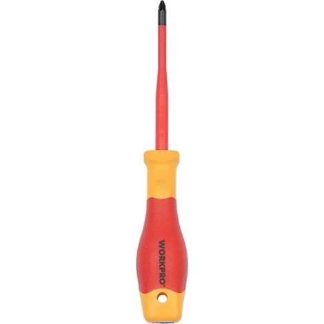 Tournevis Isolé Pozi (FIN) Pz1x80mm Workpro (1/2)