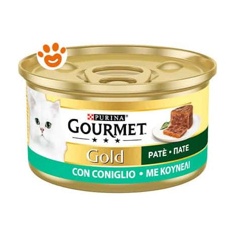 Purina Cat Gourmet Gold Patè con Coniglio - Lattina 85 Gr -