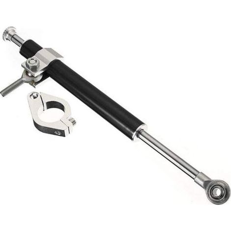 Amortisseur de direction réglable, stabilisateur de moto, amortisseur en titane modifié, stabilisateur de guidon à longue barre en titane (1/5)