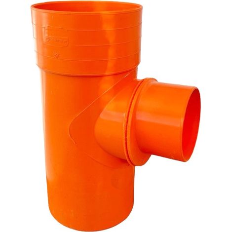 Derivazione ridotta 87.30° in pvc : Diametro - 125x82
