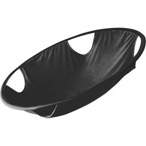 Faltbarer Wäschekorb, 66 cm, tragbar, großes Fassungsvermögen, Kleiderkorb für Zuhause, Studentenwohnheim, Schwarz (1/4)