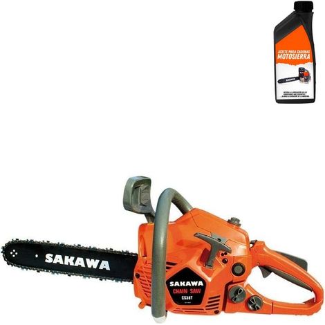 Motosierra Gasolina Ligera 38cc 14" + Aceite Engrase Cadena (1/5)