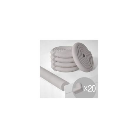 Eckenschutz, wasserfester Kleber, weiche Schaumstoff-Eckenschützer, Möbeleckenschützer, Babyeckenschützer, 10 m Kantenschutz + 20 Eckenschützer – Crezuo (1/4)