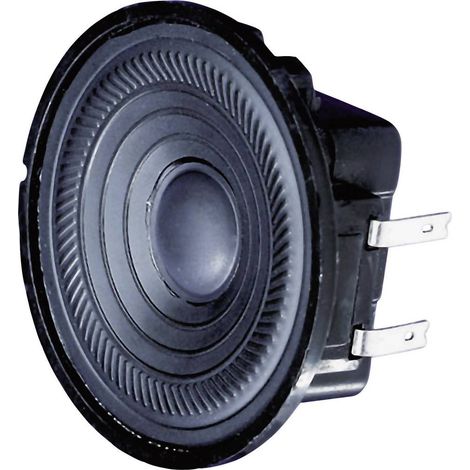 Visaton K 50 - 50 Ohm 2 pouces 5 cm Haut-parleur miniature 2 W 50 Ω noir membrane en plastique, résistant aux UV
