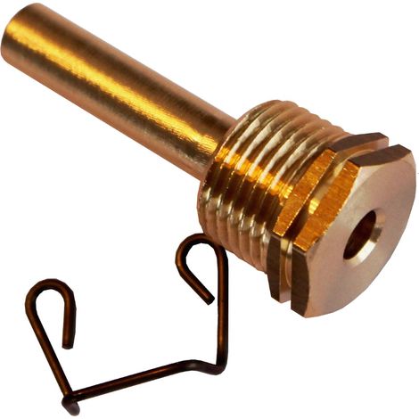 Tauchhülse G1/2" Messing, Einbaulänge 50mm Edelstahl