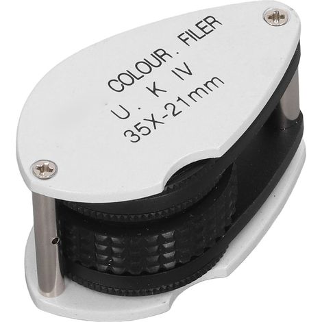 Loupe pliante de poche 35X avec lentille filtrante, pour l'identification des bijoux en laboratoire (1/5)