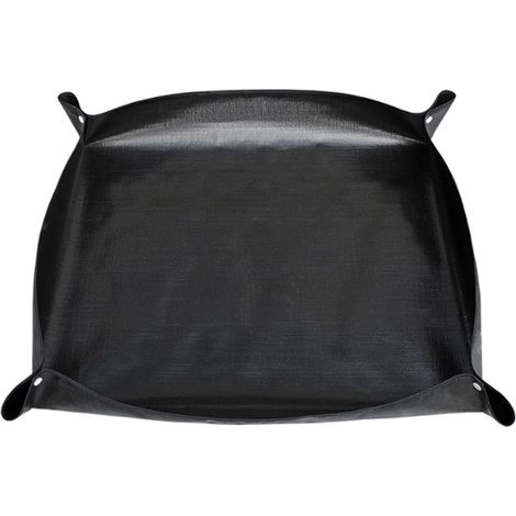 Filiyano-Tapis de rempotage imperméable en PE pour plantes d'intérieur, noir, 100 x 100 cm (1/3)