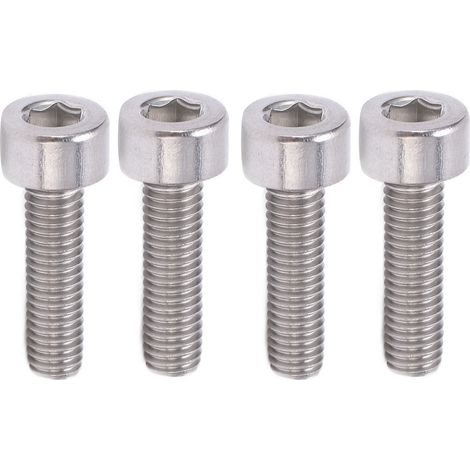 6 pièces Vis à tête plate pour vélo en alliage d'aluminium, boulons hexagonaux à tête conique pour VTT, fixation de bicyclette