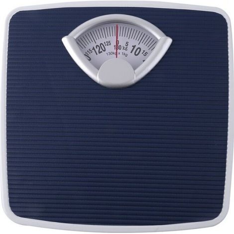 Pèse Personne Mécanique Rétro - JINFGERNE - Grand Écran, Capacité 130kg, Plateau Antidérapant, Molette de Réglage, Écologique et Précis pour Suivre Votre Poids