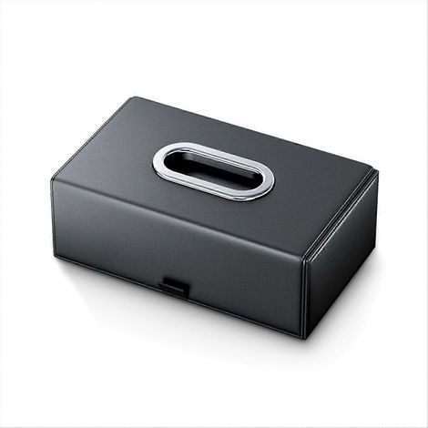 Porte-serviettes en cuir pour console centrale de voiture, accoudoir, avec sangle de fixation (1/5)