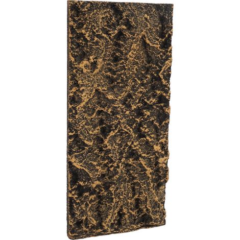 Fond de terrarium rocheux en PU à texture transparente haute simulation, avec support pour reptiles et structure d'escalade, 26,5 x 12,5 cm / 10,43 x 4,92 pouces. (1/5)