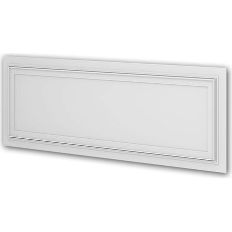 Profhome Decor – Panneau mural 3D décoratif blanc 1500x500mm – Mousse polyuréthane rigide – Finition acrylique mat – Élément néo-classique (1/4)