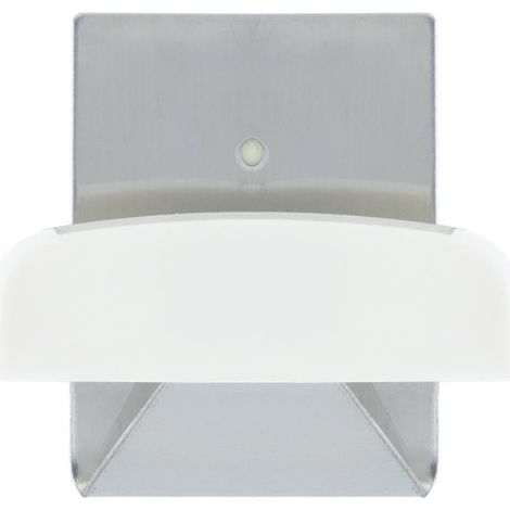 Colgador Percha Adhesivo Acero Inoxidable Color Metalizado / Blanco (1/4)