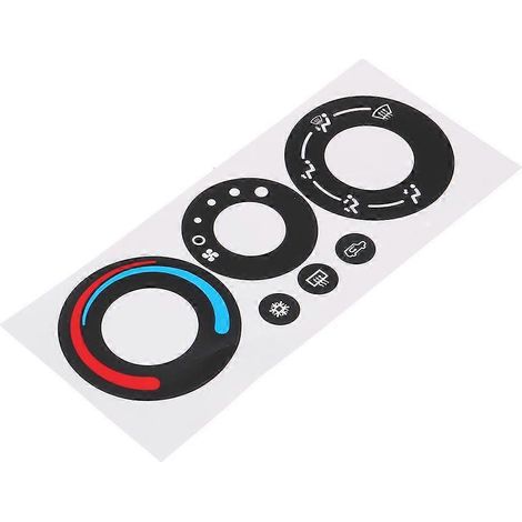 Autocollant de réparation pour bouton de climatisation de voiture Chevrolet Equinox Pontiac Torrent 2005-2006 (1/5)