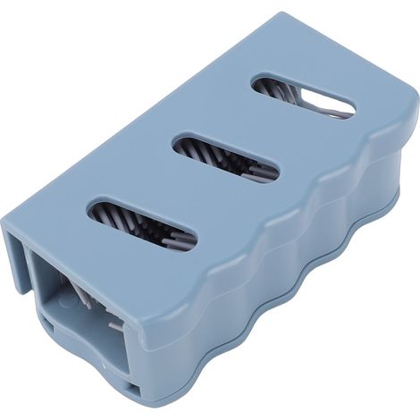 Attrape-cheveux réutilisable en silicone pour paroi de douche et baignoire, gris (1/5)