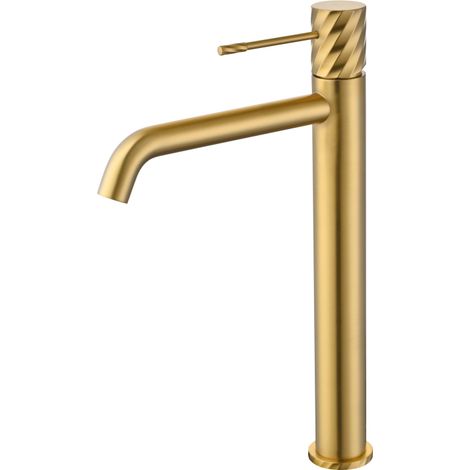 Monomando lavabo alto Bless oro cepillado [ IMEX® ]
