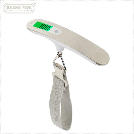 50kg grande poignée balance à bagages balance électronique Portable balance à bagages électronique Portable 153cm gris clair (1/2)