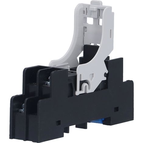 5-Loch-Relaisfuß, 10 Stück, DIN-Schienenfuß für CNC-Drehmaschinen, 250 V AC 12 A, Industriestecker, elektromagnetische Relaishalterung, 35 mm Standardschiene. (1/5)