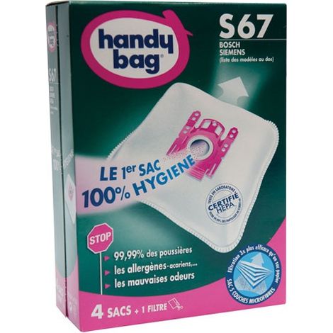 HANDY BAG - Sac aspirateur handy bag non tissé x4 bosch s67 (1/5)
