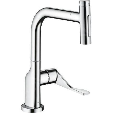 Mitigeur de lavabo HG 230 Select 2jet Axor Citterio avec douchette extractible, finition chromée (1/5)