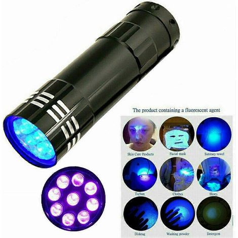Lampe torche UV multifonction portable, détecteur de billets UV (1/4)