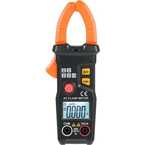 Digitales Zangenmultimeter mit 6000 Zählern, Hintergrundbeleuchtung, misst Wechselstrom und Gleichspannung.