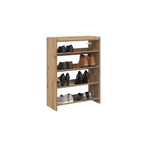Étagère à chaussures chêne artisanal bois d'ingénierie (1/5)