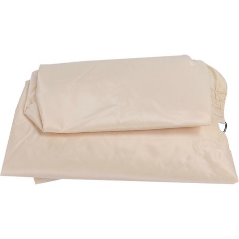 Gleichseitiges dreieckiges Sonnensegel, tragbar, regendicht, Sonnenschutz für den Garten, Sommerbeige, 5x5x5m (1/5)