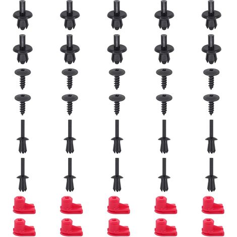 Boulons de fixation d'aile, clip de fixation de pare-chocs, rivets d'élargissement d'aile, clips de réparation de protection sous le châssis, écrou à six pans creux, pince de couverture d'aile pour As (1/5)