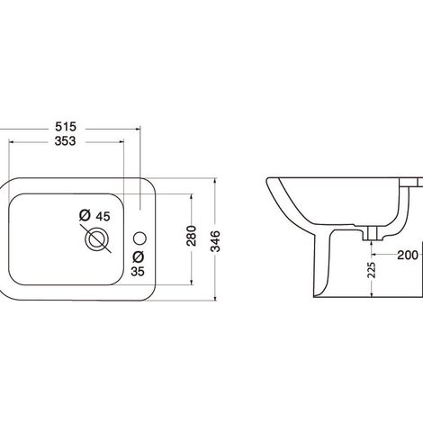 Distributeur de robinet de sol en porcelaine de jasmin – Design élégant – Pour installation facile – Compatible avec bidets standards – Linpha