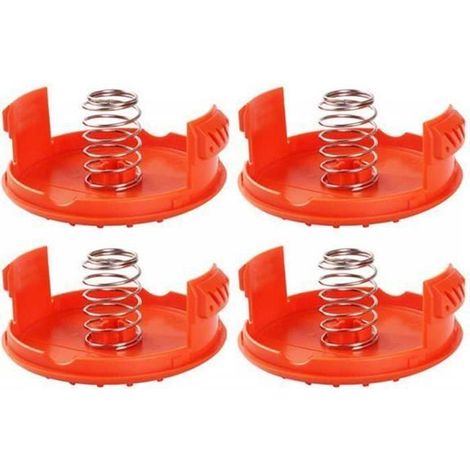 AL01229-4PCS Spool Caps + 4PCS Springs Pièces de rechange Accessoires compatibles avec les coupe-bordures BLACK + DECKER RC-100-P (1/4)