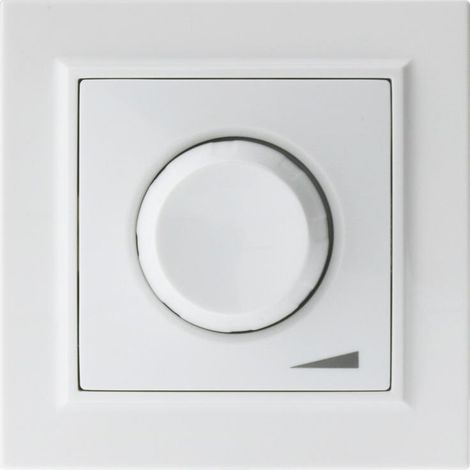 IluminaShop - Potenciometro Regulador Blanco 40600W Triac Marco Incluido IP20 Serie wLine