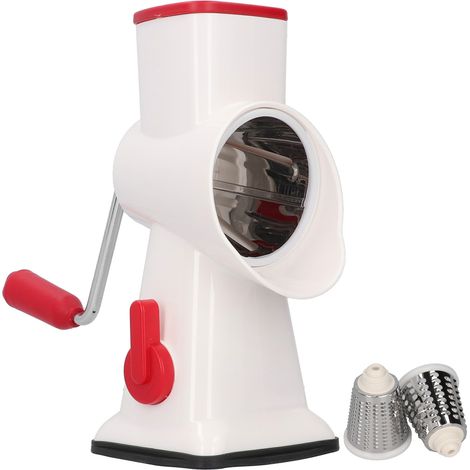 Coupe-Légumes Rotatif - Râpe Manuelle 3-en-1 pour Fromage et Légumes - Entrée 7 cm - Pour Cuisine Maison - 1 Pièce (1/5)