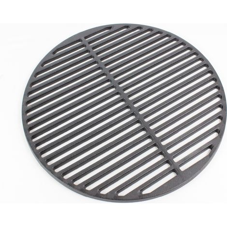 Grillrost Ø 34,3 cm rund emailliert Rost Grillgitter Gusseisen Grillplatte (1/5)