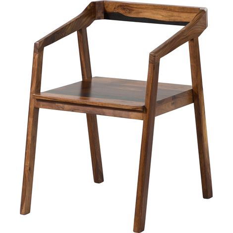 Stuhl Sheesham 45x51x76 dunkelbraun lackiert ANCONA 200