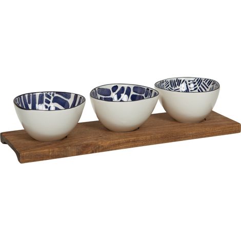Table Passion - Service apéritif 3 pièces Milos 35 cm (1/4)